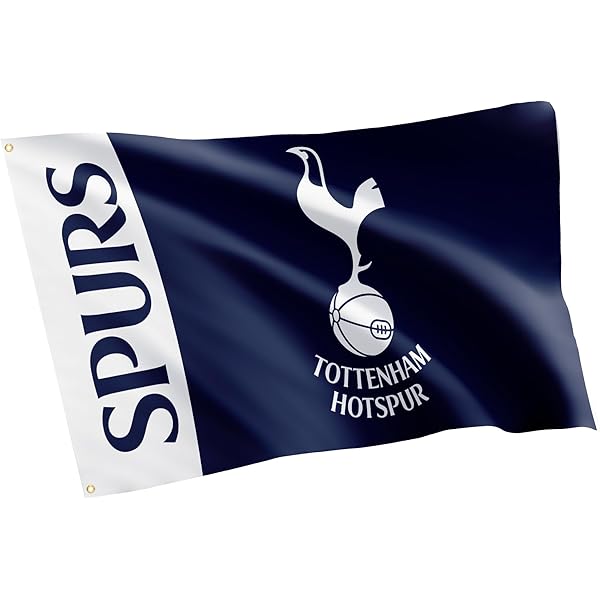Tottenham Hotspur F.C. Flag CC, White, 5x3 : Amazon.com.au: Sports